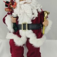 NOEL SENTADO COM SACO PRESENTES VERMELHO