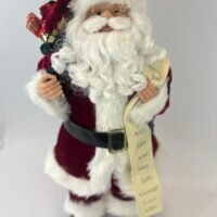 NOEL EM PE TRADICIONAL COM LISTA VERMELHO/BRANCO G